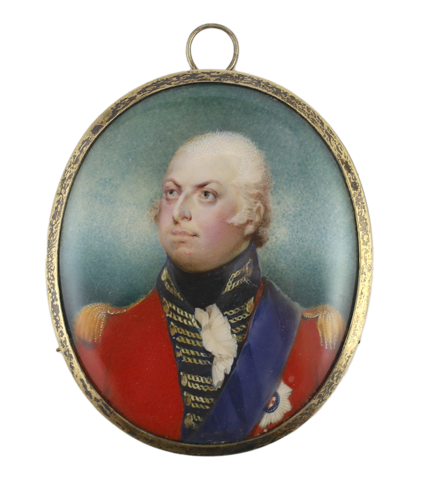 John Thomas Barber Beaumont, FSA, FGS (British, 1774-1841), Miniature of Edward Augustus, Duke of Kent (1767-1820), watercolour on ivory, 7.75 x 6.5cm. Ivory submission reference: KPJ4ANK8